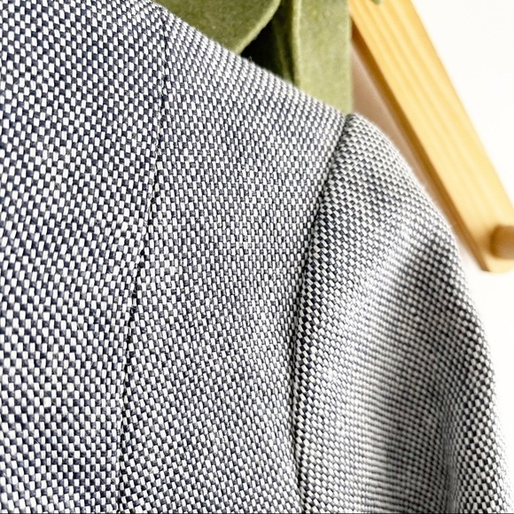 Dennis Merotto Linen Blend Moto Jacket - Picture 3 of 6